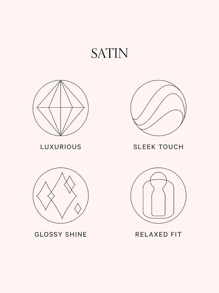 Glazed Satin Long Pajama Set