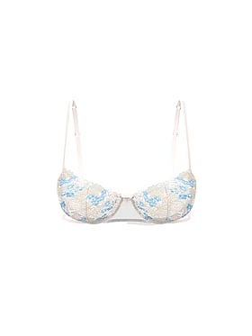 Wicked Wildflower Embroidery Unlined Balconette Bra