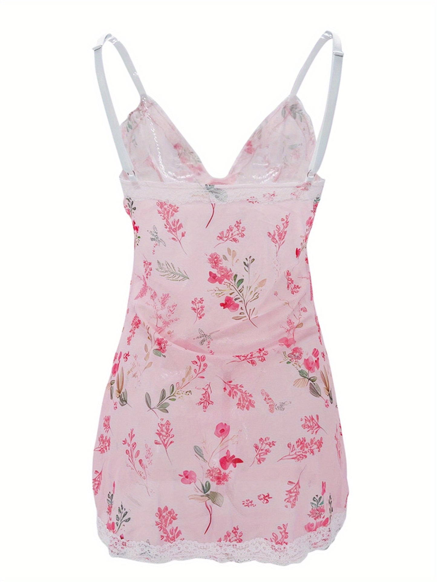 Elegant Ladies Floral Lace Lingerie Set